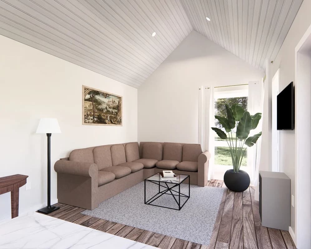 Pine Living Room Interior